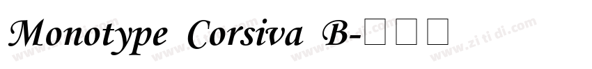 Monotype  Corsiva  B字体转换